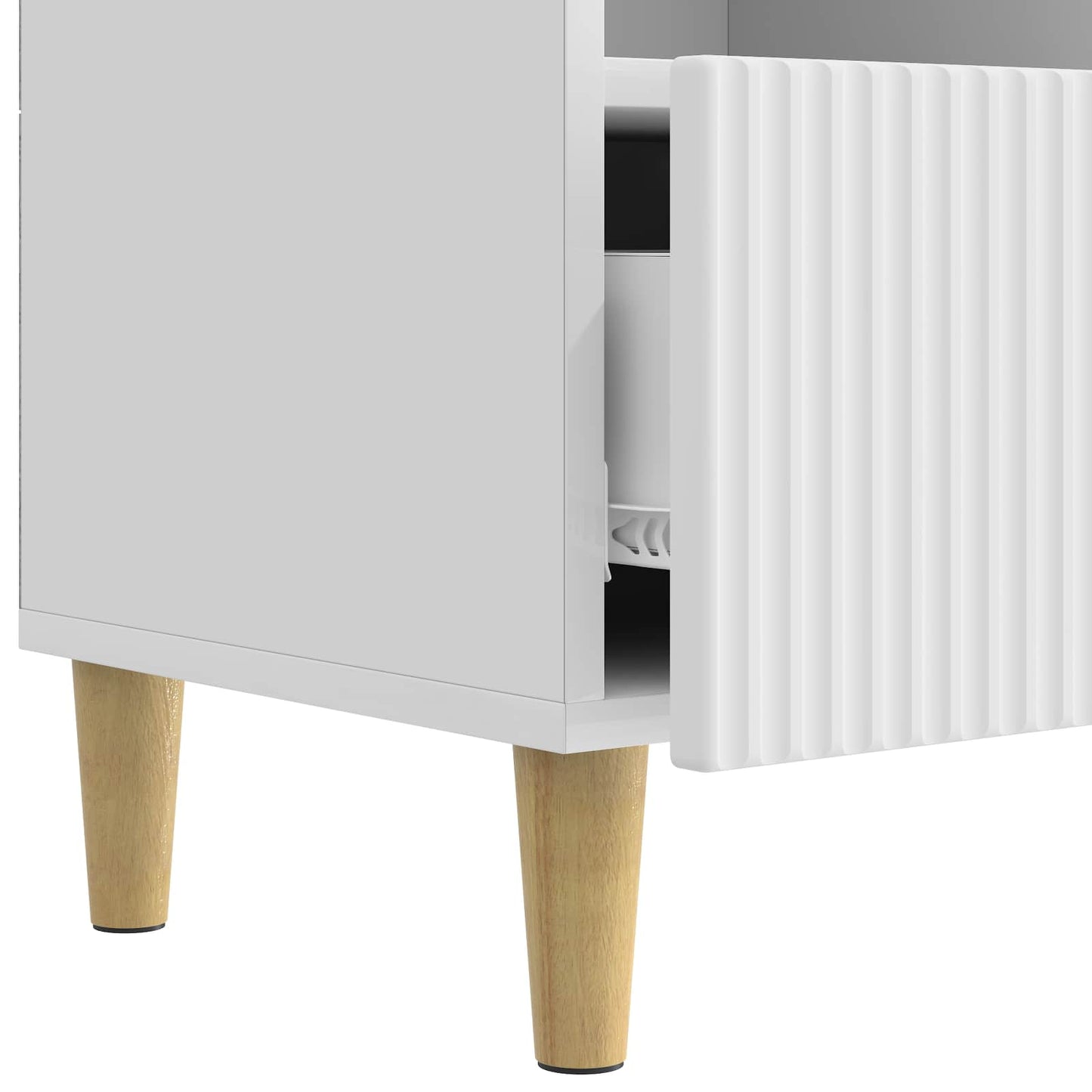 TV-skab Hvid højglans 102 x 34,5 x 50 cm Konstrueret træ