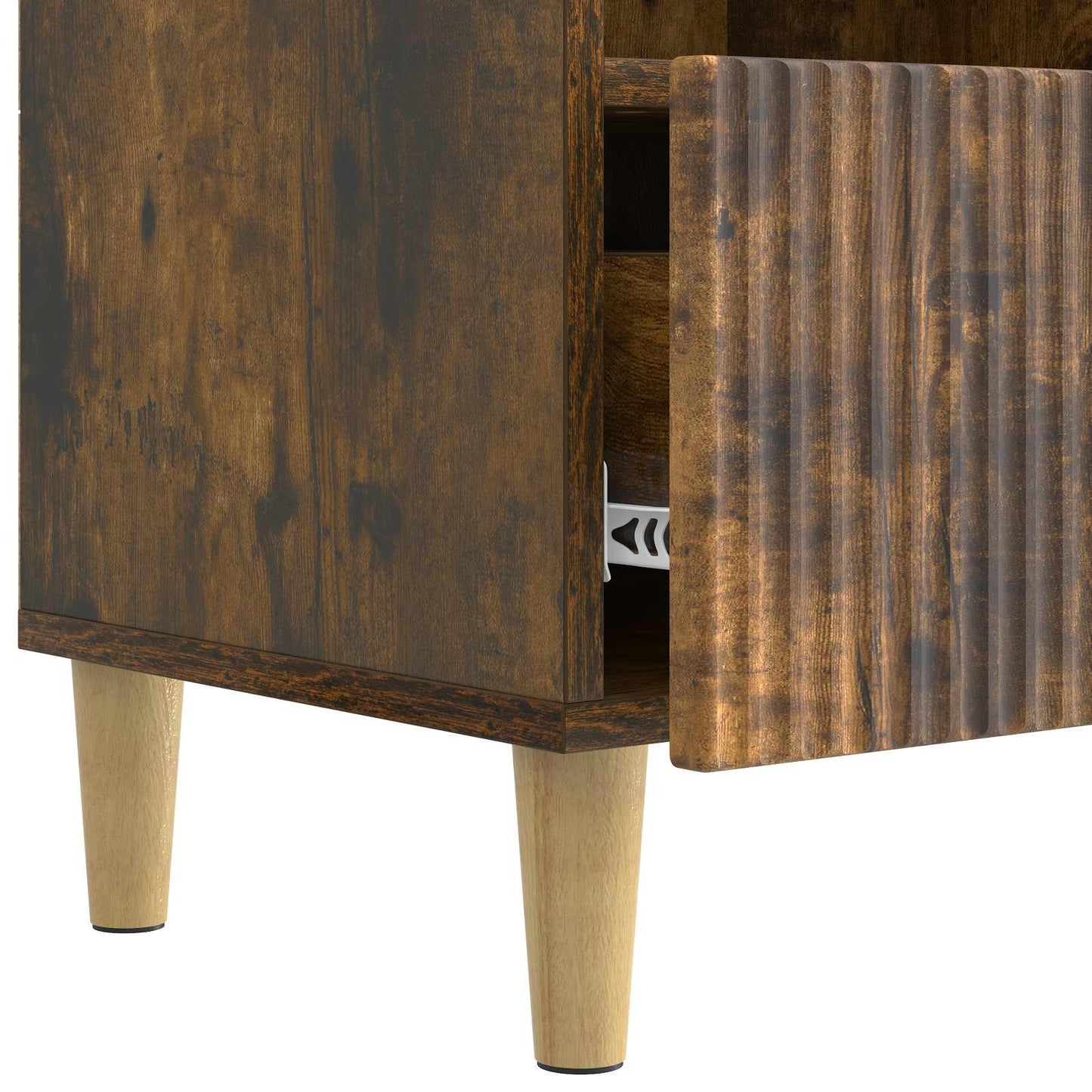 TV-skab med skuffe Røget eg 102 x 34,5 x 50 cm Konstrueret træ