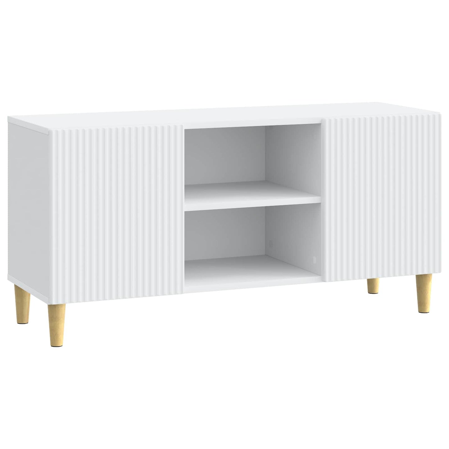 TV-skab Hvid 102 x 34,5 x 50 cm Konstrueret træ