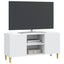TV-skab Hvid 102 x 34,5 x 50 cm Konstrueret træ
