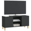TV-skab Sort 102 x 34,5 x 50 cm Konstrueret træ