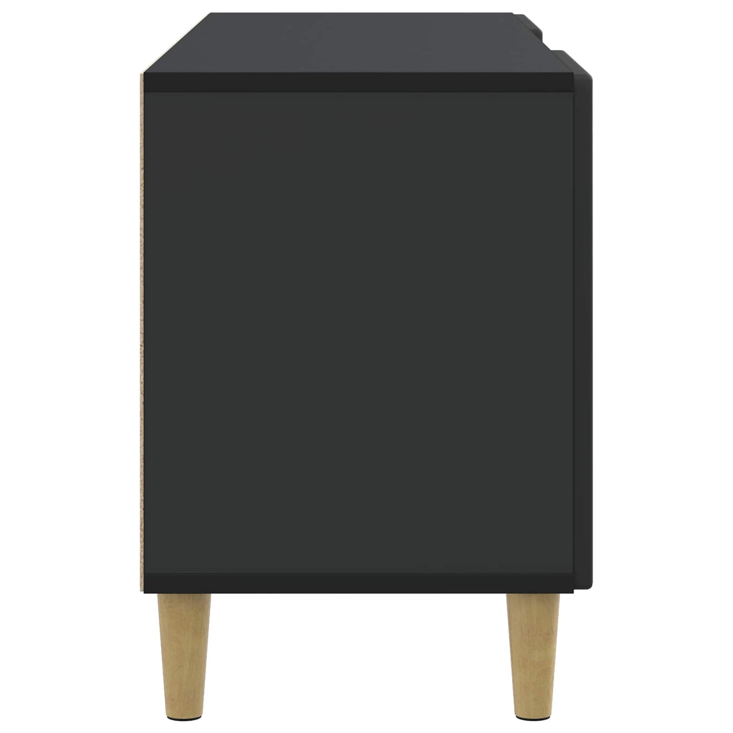 TV-skab Sort 102 x 34,5 x 50 cm Konstrueret træ