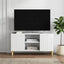 TV-skab Hvid højglans 102 x 34,5 x 50 cm Konstrueret træ
