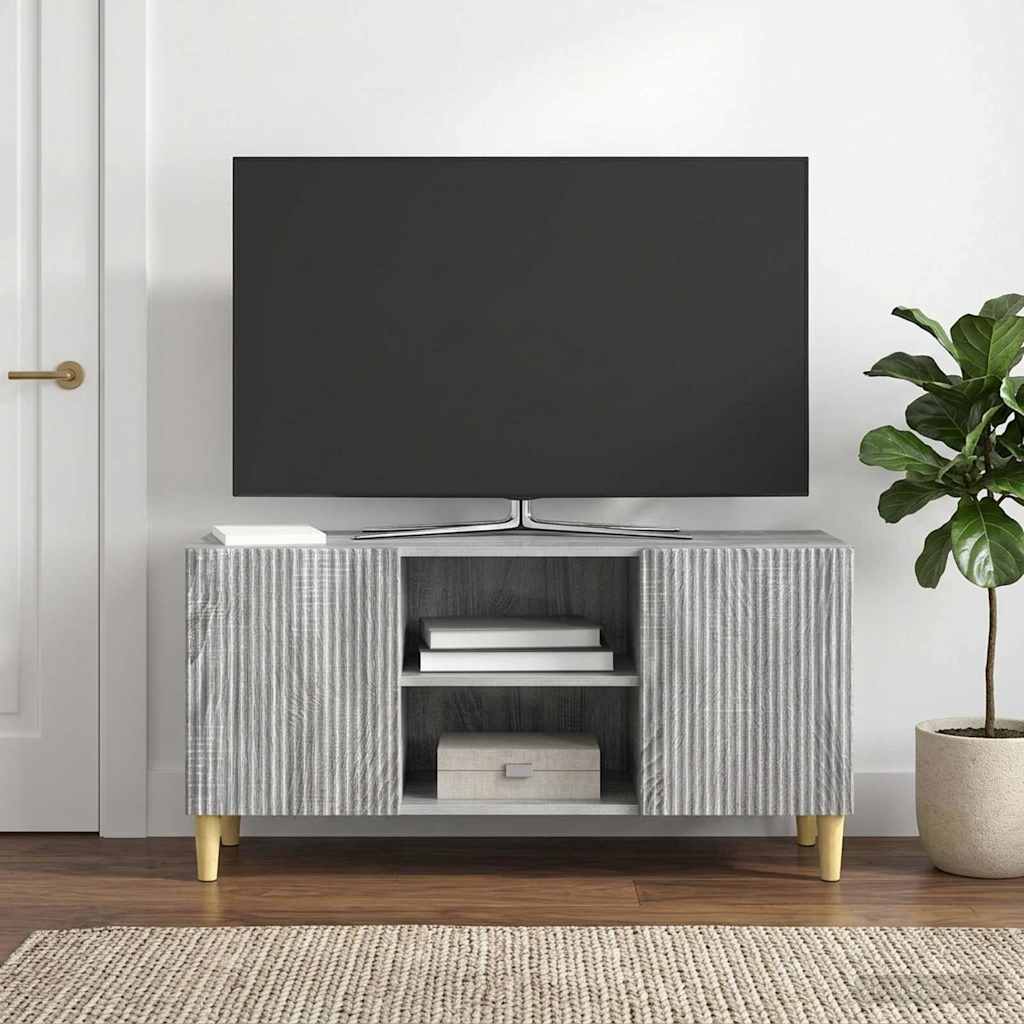 TV-skab Grå sonoma-eg 102 x 34,5 x 50 cm Konstrueret træ