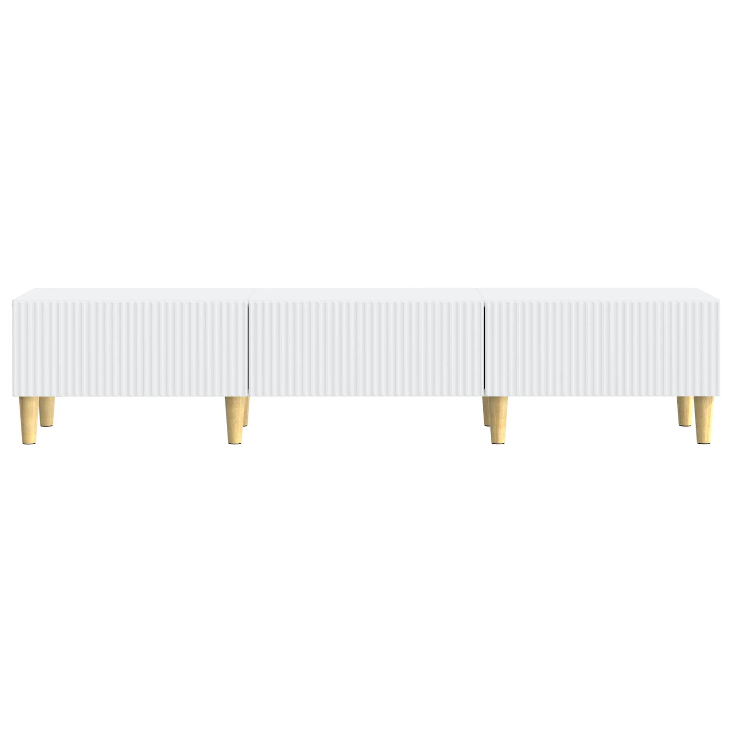 TV-skab med skuffe Hvid 147 x 34,5 x 30 cm Konstrueret træ