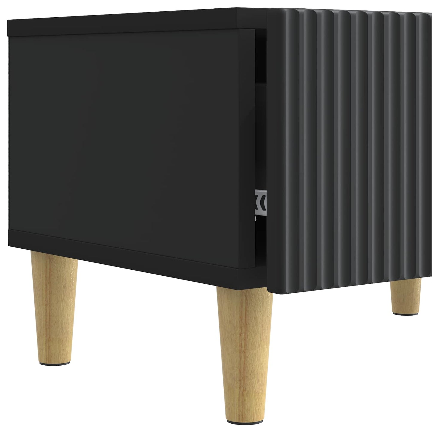 TV-skab med skuffe Sort 147 x 34,5 x 30 cm Konstrueret træ