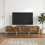 TV-skab med skuffe Røget eg 147 x 34,5 x 30 cm Konstrueret træ