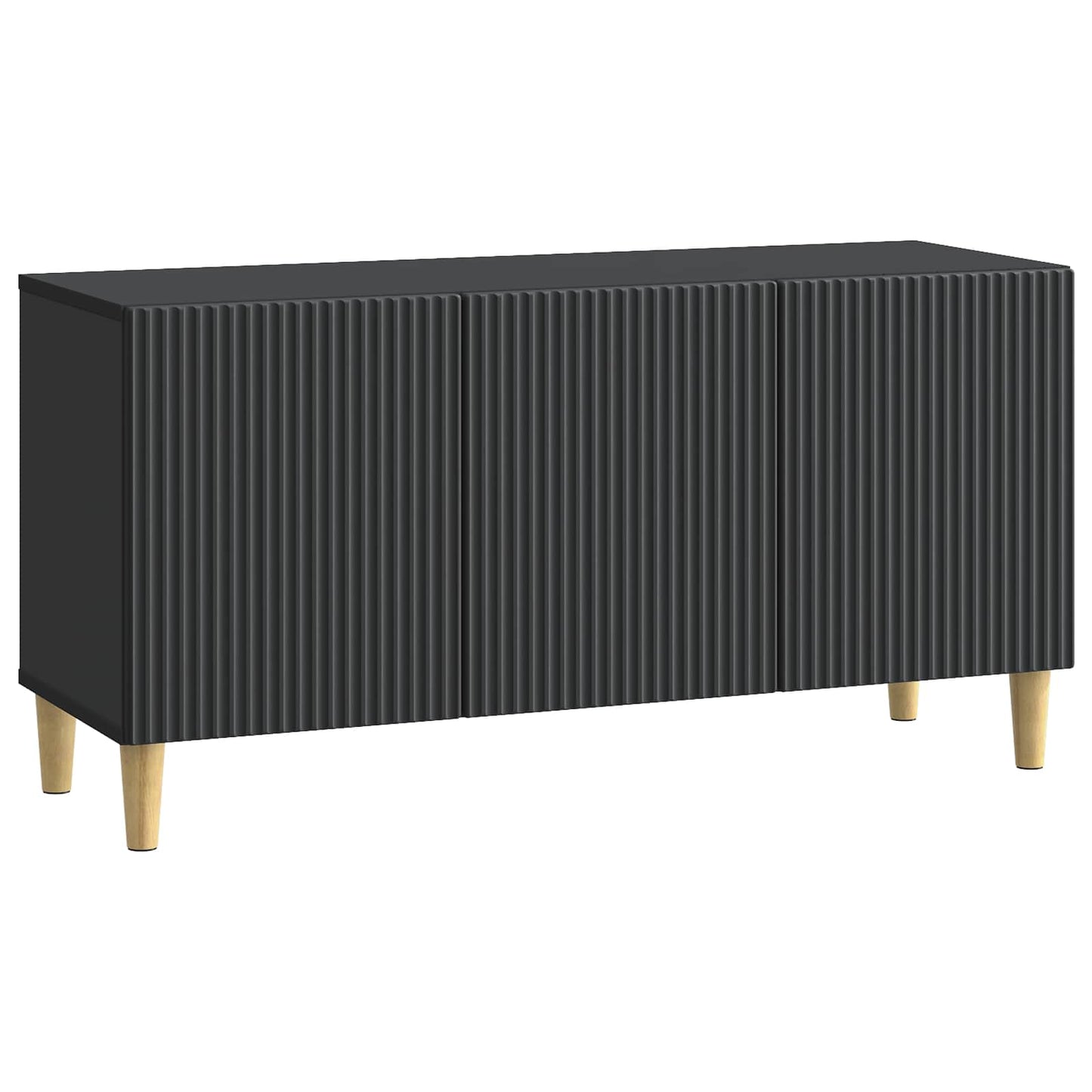 TV-skab Sort 99 x 34,5 x 50 cm Konstrueret træ