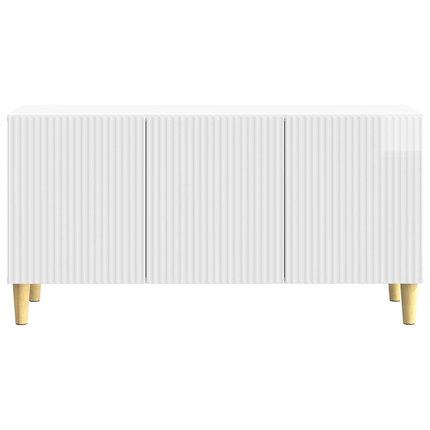 TV-skab Hvid højglans 99 x 34,5 x 50 cm Konstrueret træ