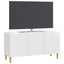 TV-skab Hvid højglans 99 x 34,5 x 50 cm Konstrueret træ