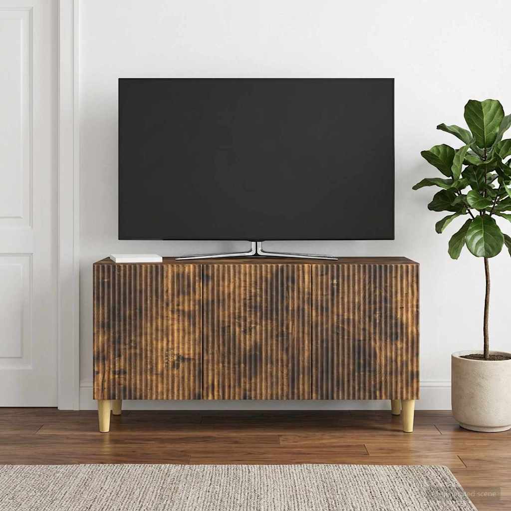 TV-skab Røget eg 99 x 34,5 x 50 cm Konstrueret træ
