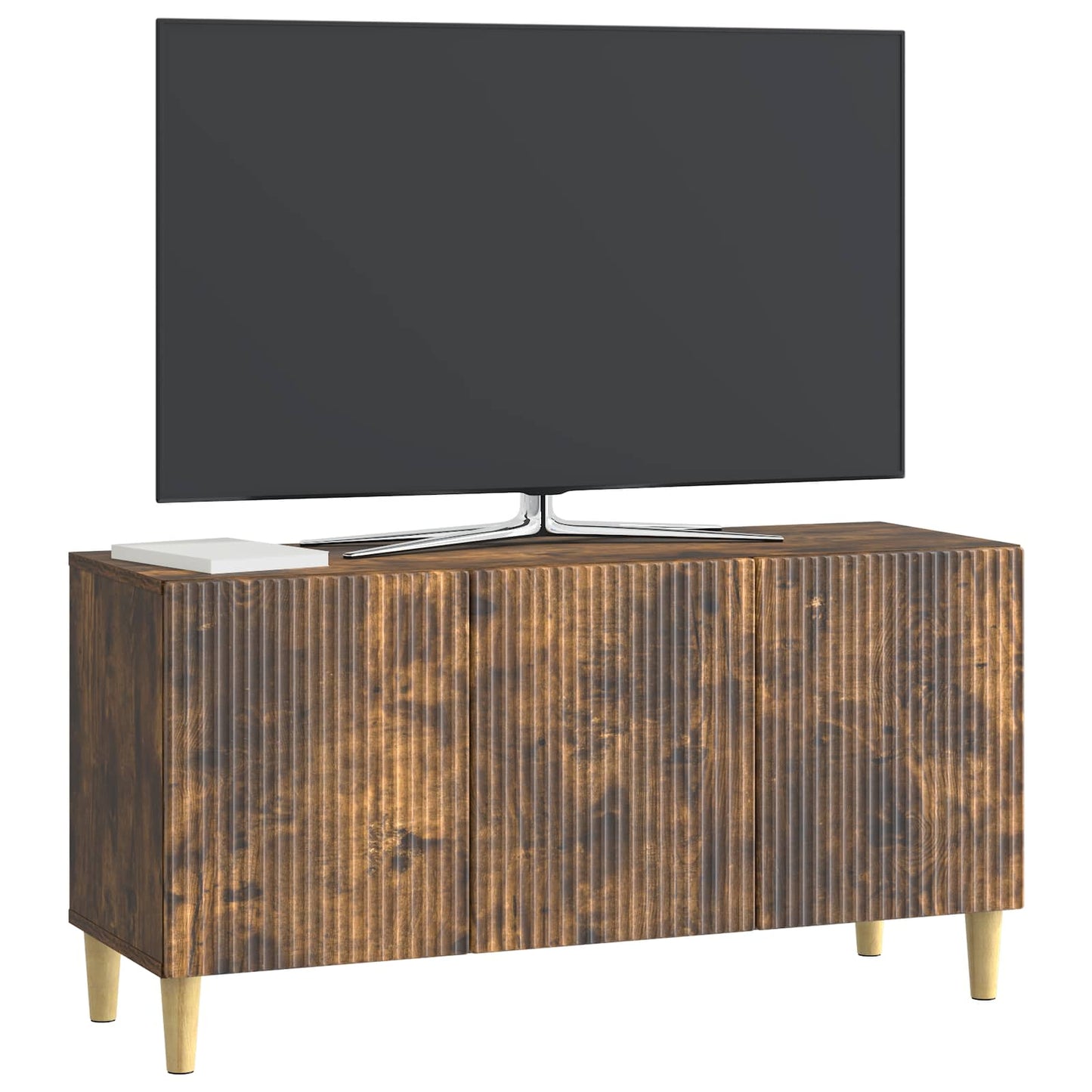 TV-skab Røget eg 99 x 34,5 x 50 cm Konstrueret træ