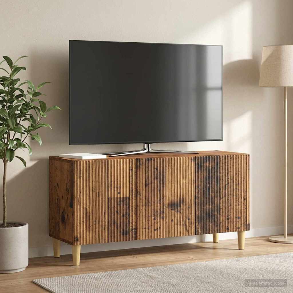TV-skab Gammelt træ 99 x 34,5 x 50 cm Konstrueret træ