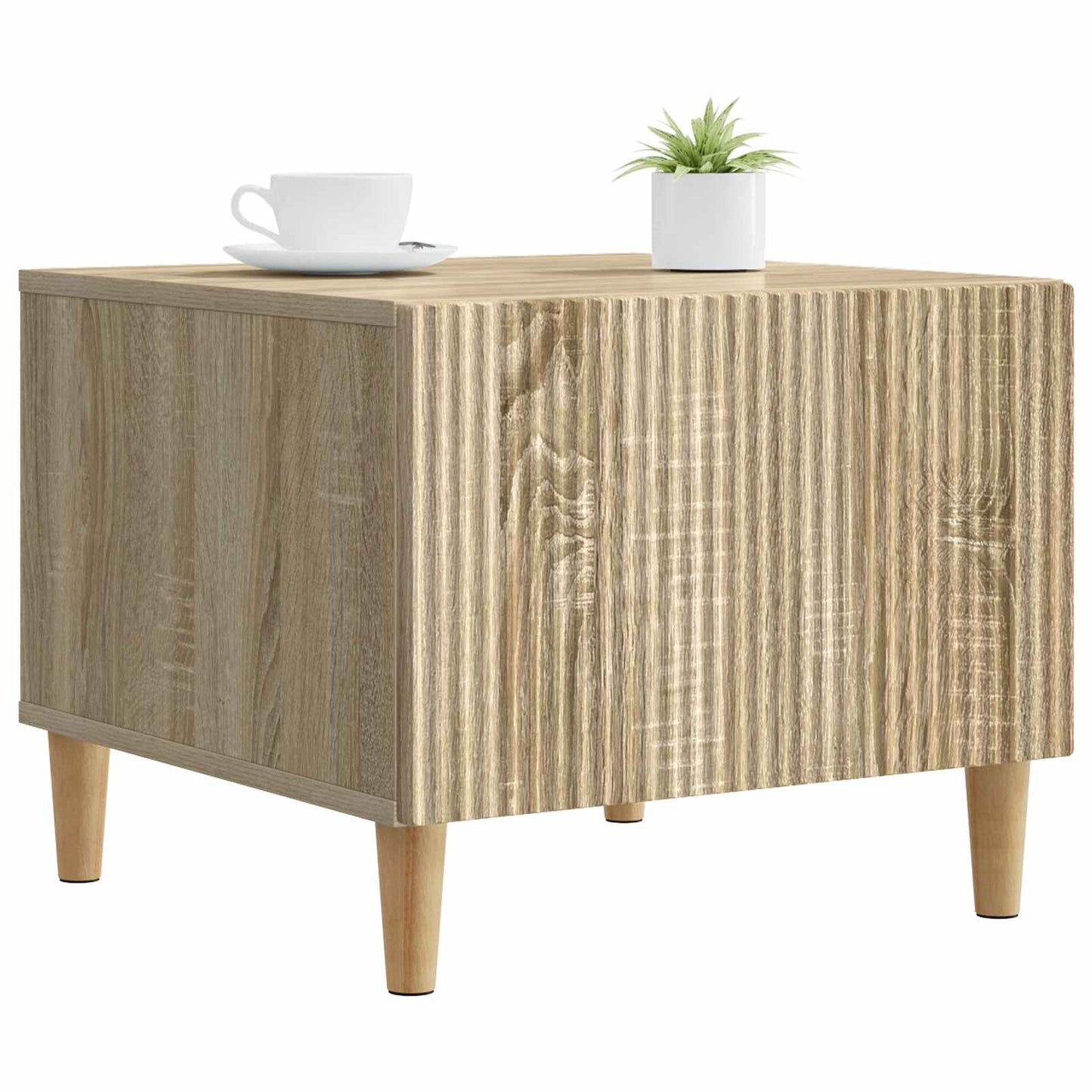 Sofabord med skuffe Sonoma-eg 49 x 50 x 40 cm Konstrueret træ