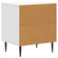 Natskab 2 pcs Hvid 43 x 34,5 x 47,5 cm Konstrueret træ