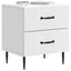 Natskab 2 pcs Hvid 43 x 34,5 x 47,5 cm Konstrueret træ