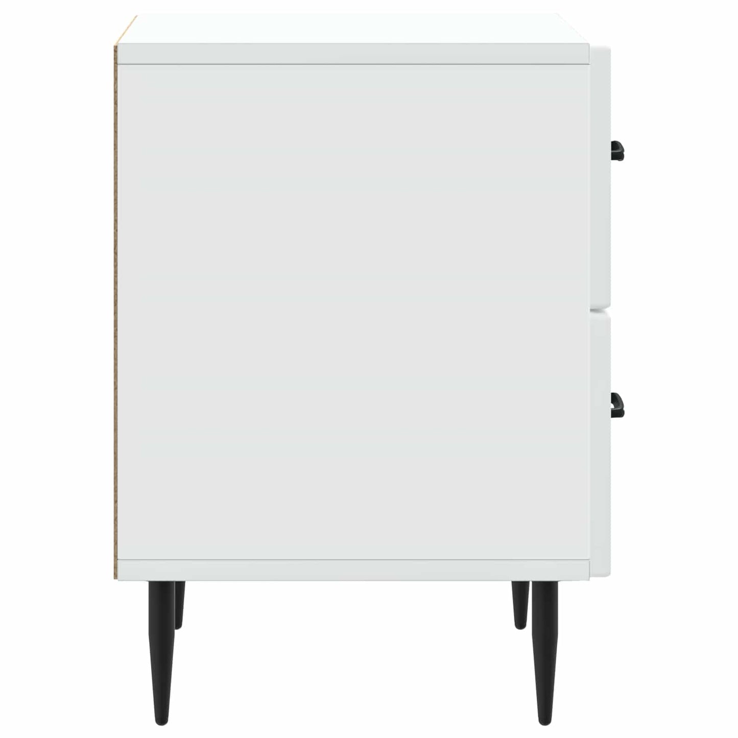 Natskab 2 pcs Hvid 43 x 34,5 x 47,5 cm Konstrueret træ