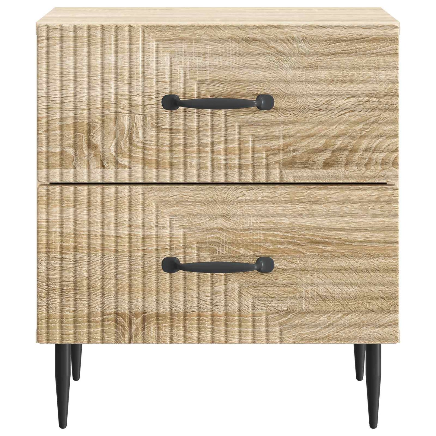 Natskab 2 stk. Sonoma-eg 43 x 34,5 x 47,5 cm Konstrueret træ