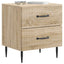 Natskab 2 pcs Sonoma-eg 43 x 34,5 x 47,5 cm Konstrueret træ