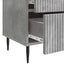 Natskab 2 pcs Betongrå 43 x 34,5 x 47,5 cm Konstrueret træ