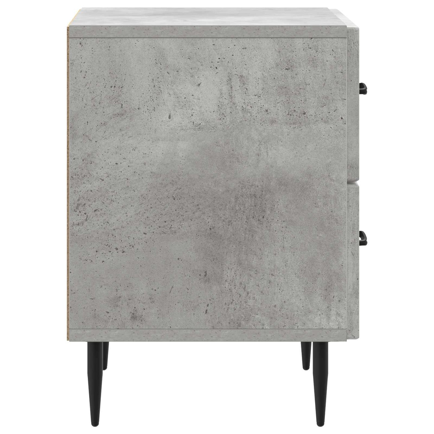 Natskab 2 pcs Betongrå 43 x 34,5 x 47,5 cm Konstrueret træ