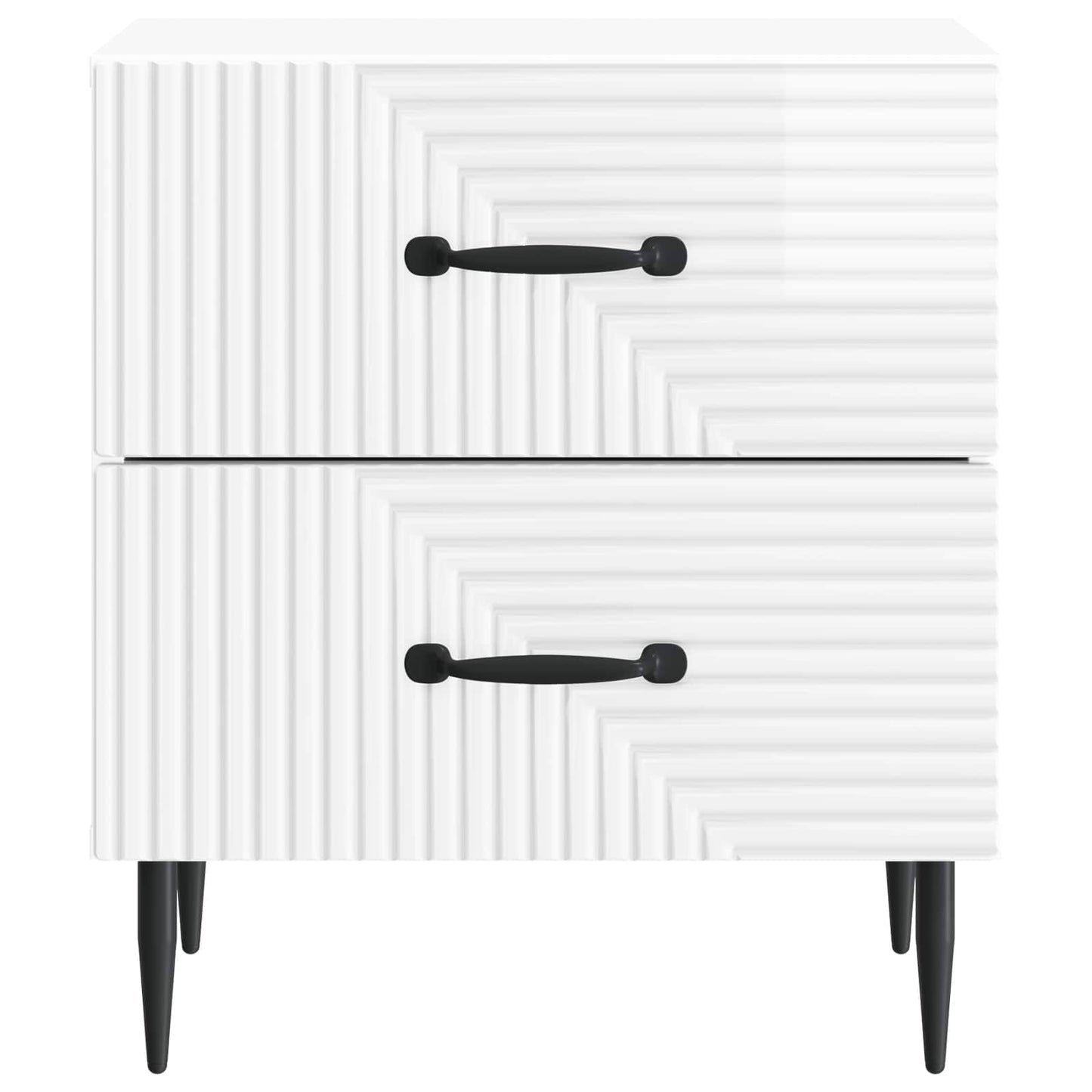 Natskab Hvid højglans 43 x 34,5 x 47,5 cm Konstrueret træ
