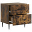Natskab 2 pcs Røget eg 43 x 34,5 x 47,5 cm Konstrueret træ