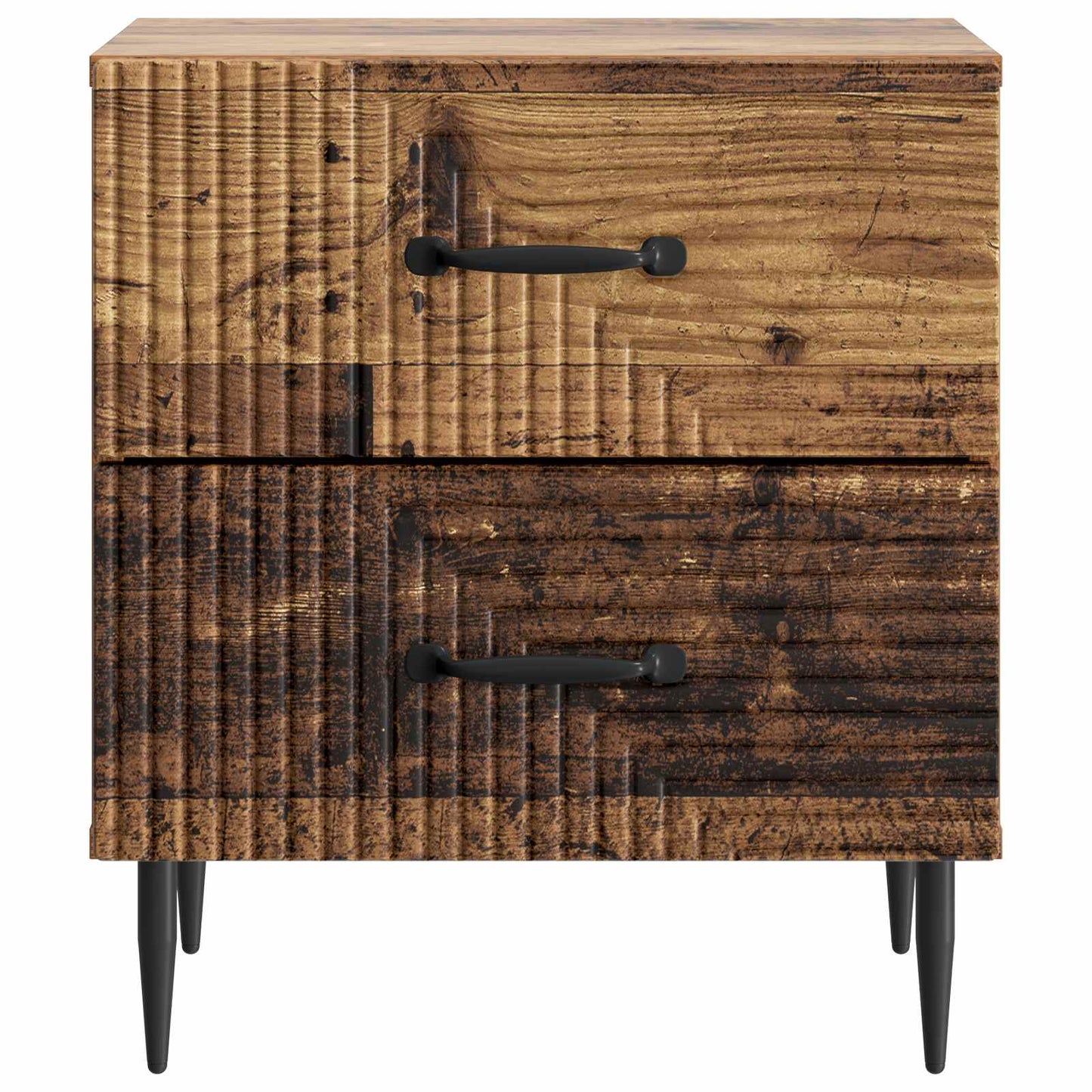 Natskab 2 pcs Gammelt træ 43 x 34,5 x 47,5 cm Konstrueret træ