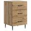 Natskab med skuffe Artisan-eg 43 x 41 x 66,5 cm Konstrueret træ
