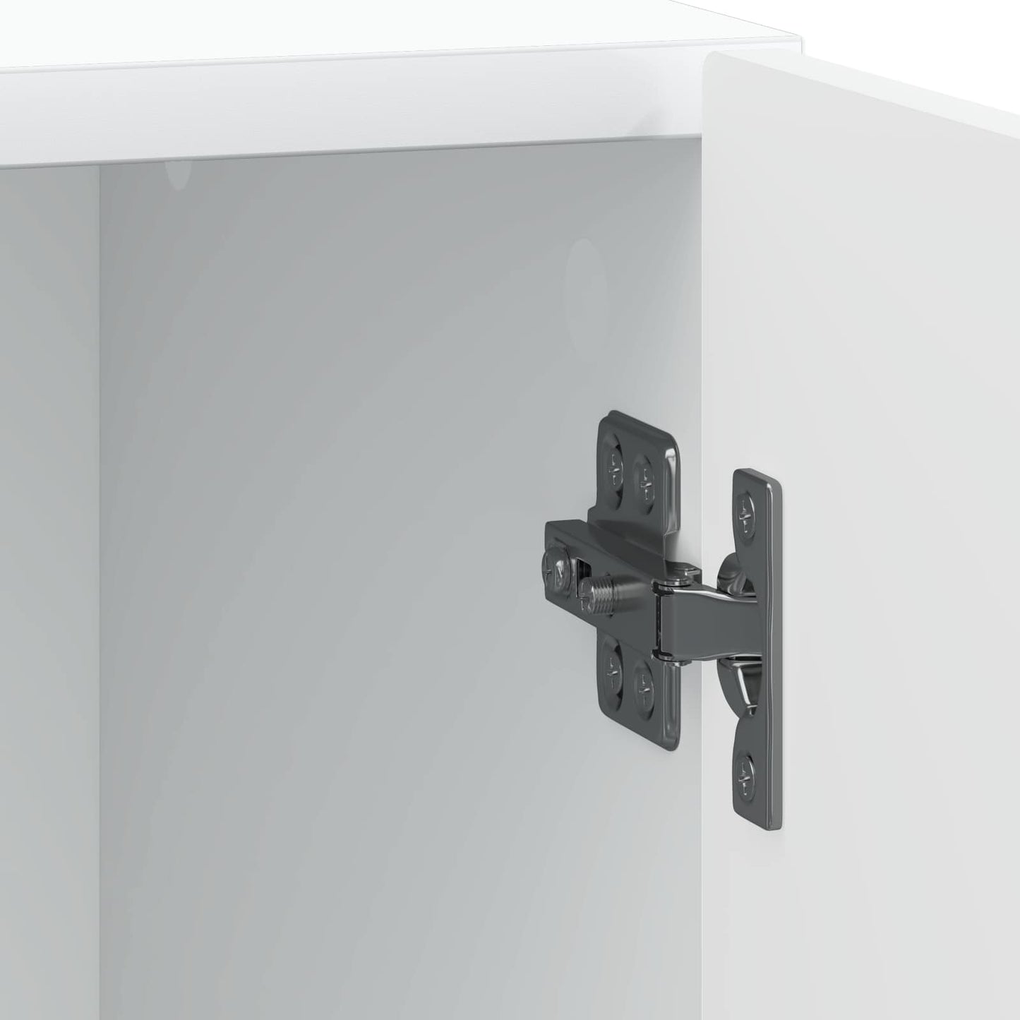 Natskab 2 pcs Hvid 43 x 34,5 x 50 cm Konstrueret træ