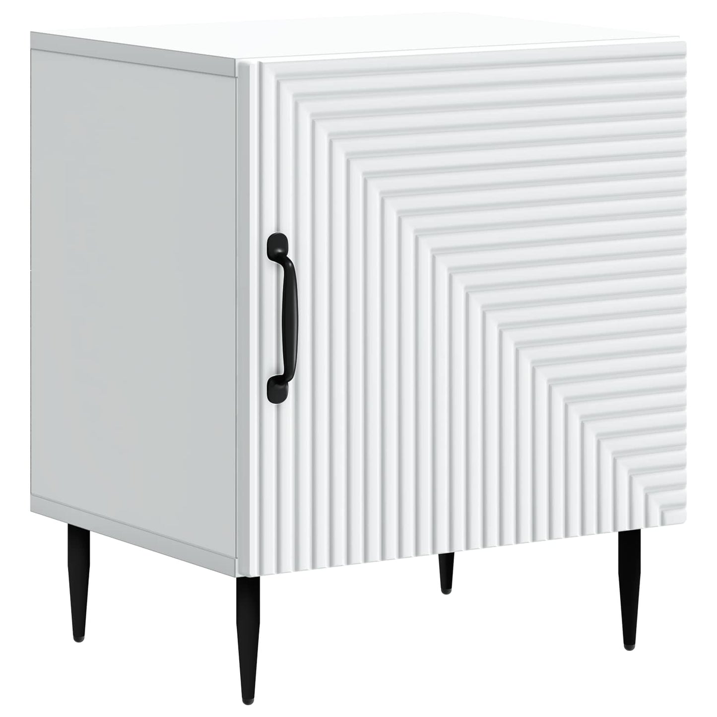 Natskab 2 pcs Hvid 43 x 34,5 x 50 cm Konstrueret træ