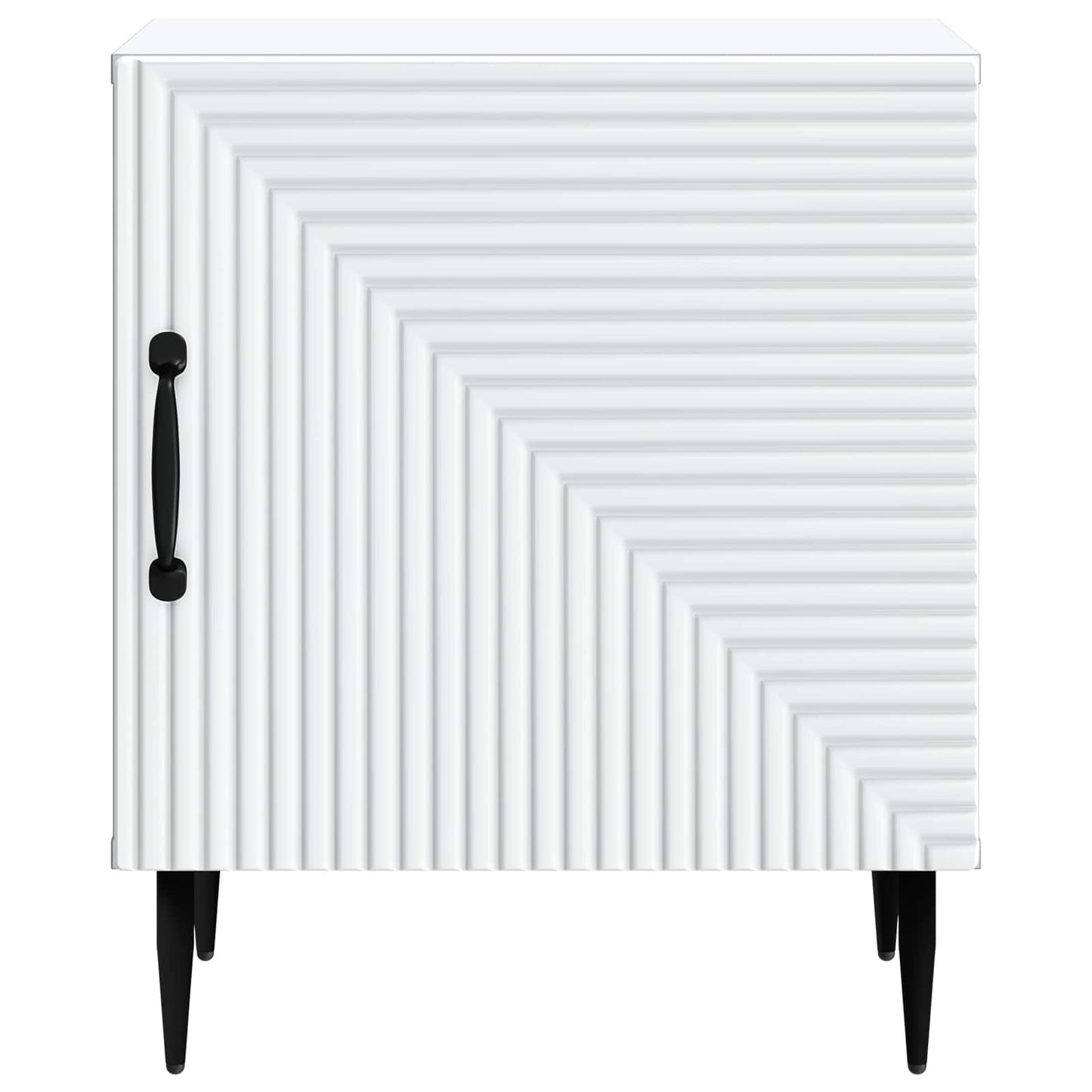 Natskab 2 pcs Hvid 43 x 34,5 x 50 cm Konstrueret træ