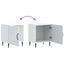 Natskab 2 pcs Hvid 43 x 34,5 x 50 cm Konstrueret træ