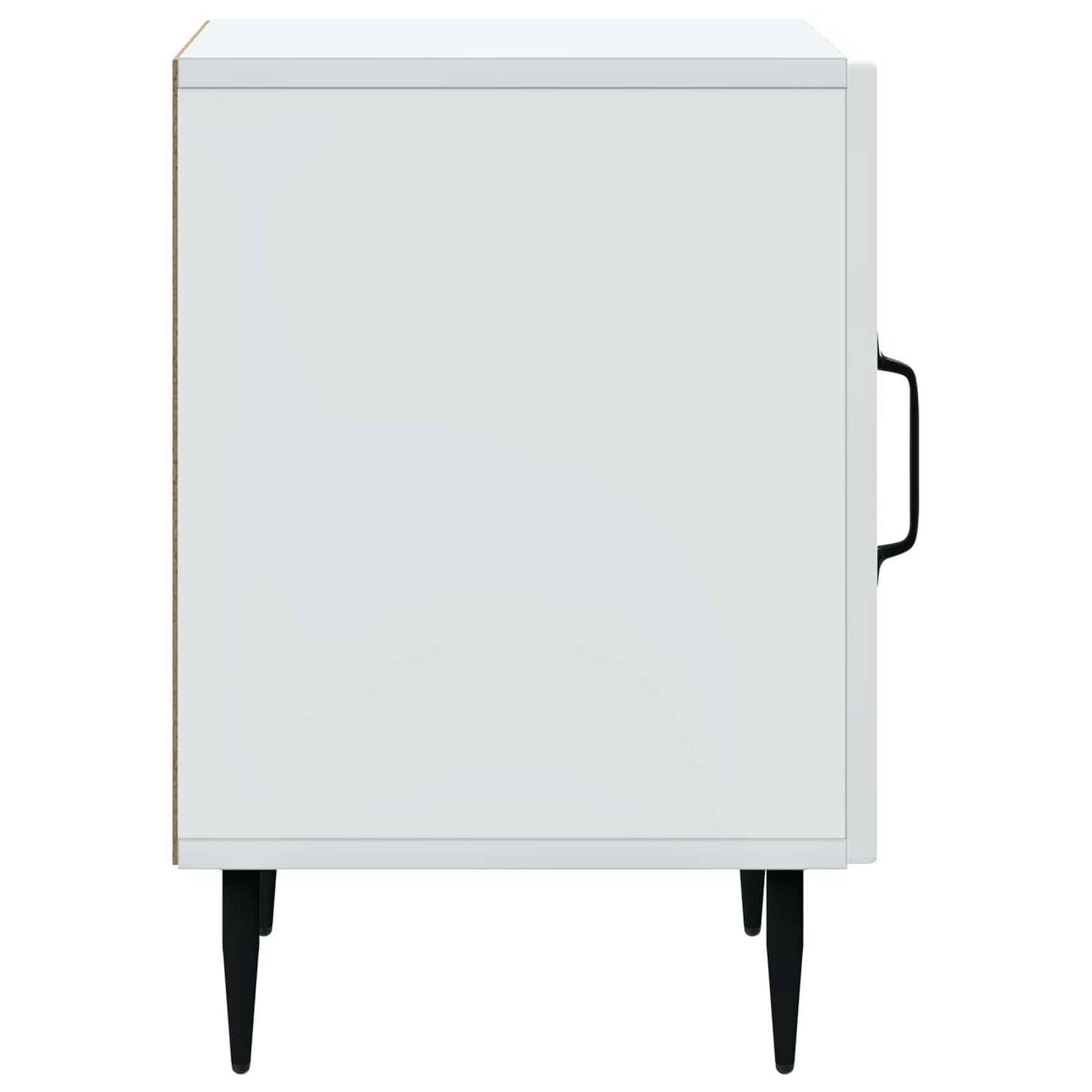 Natskab 2 pcs Hvid 43 x 34,5 x 50 cm Konstrueret træ