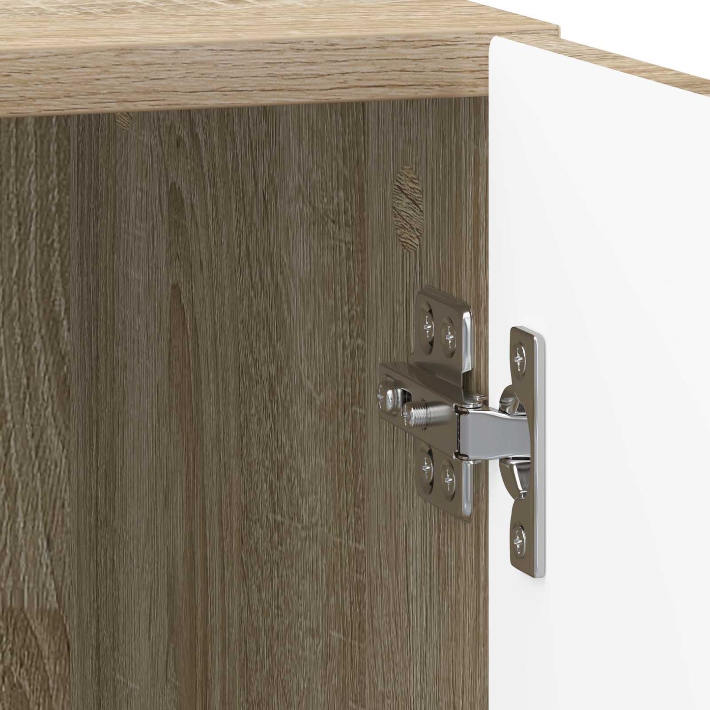 Natskab 2 pcs Sonoma-eg 43 x 34,5 x 50 cm Konstrueret træ