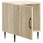 Natskab 2 pcs Sonoma-eg 43 x 34,5 x 50 cm Konstrueret træ