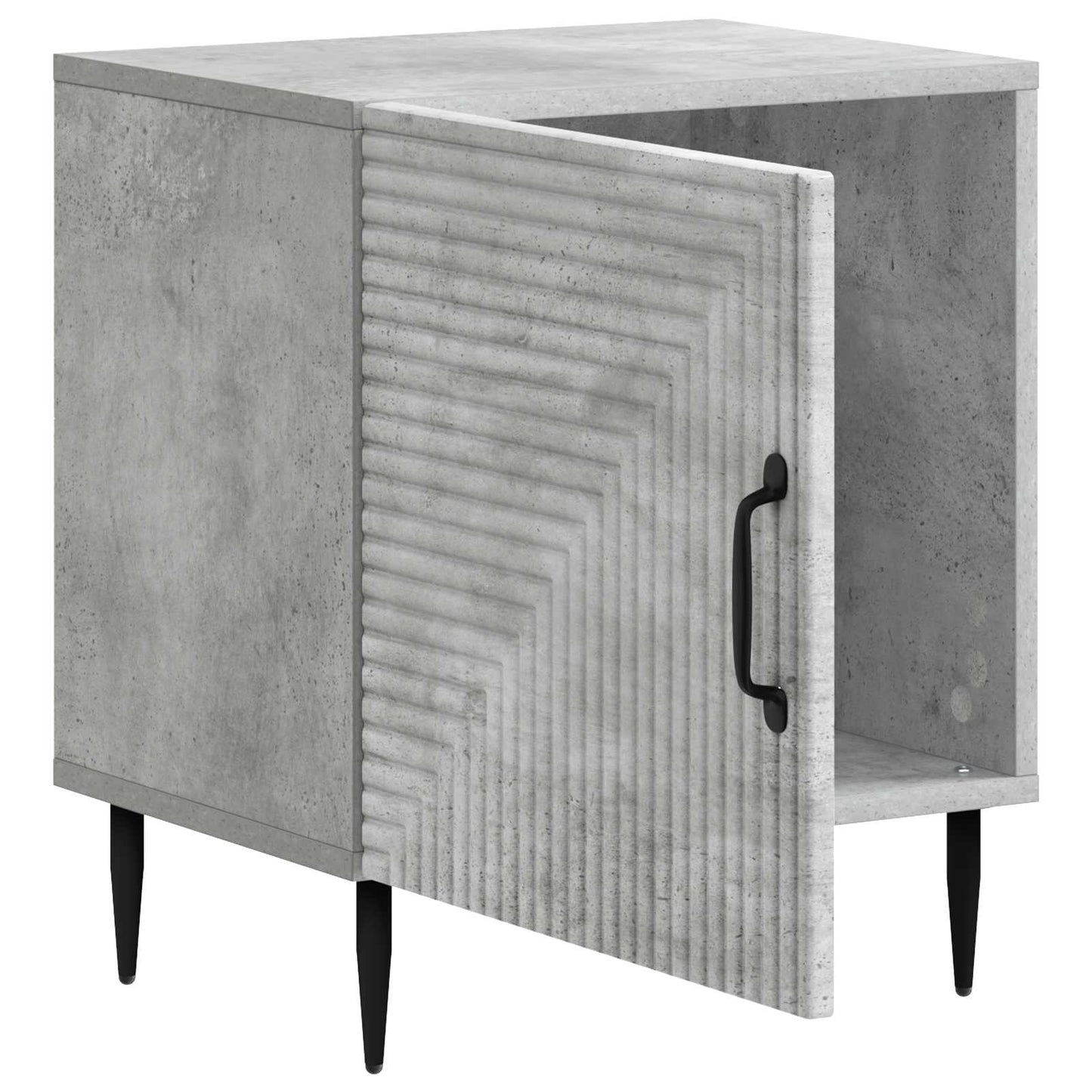 Natskab 2 pcs Betongrå 43 x 34,5 x 50 cm Konstrueret træ