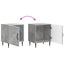 Natskab 2 pcs Betongrå 43 x 34,5 x 50 cm Konstrueret træ