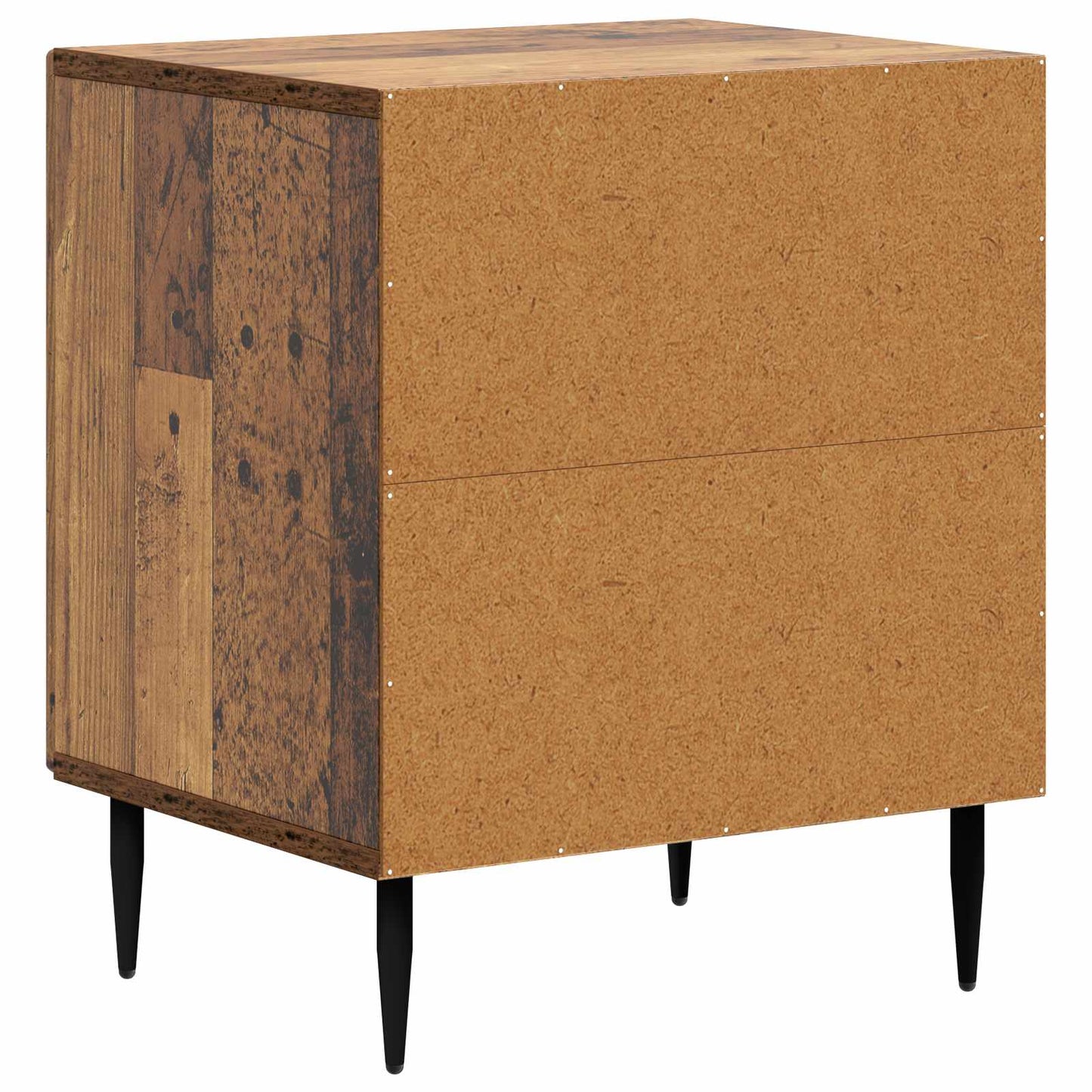 Natskab 2 stk. Gammelt træ 43 x 34,5 x 50 cm Konstrueret træ