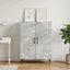 Sideboard Betongrå 66 x 34,5 x 89,5 cm Konstrueret træ