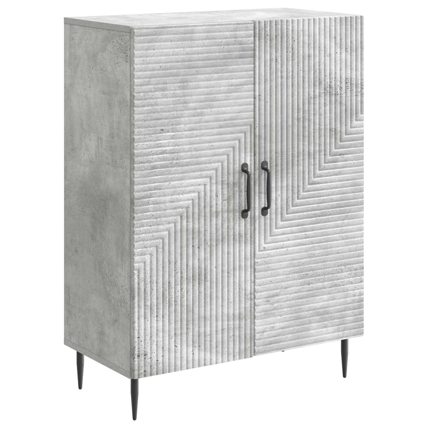 Sideboard Betongrå 66 x 34,5 x 89,5 cm Konstrueret træ