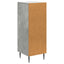 Sideboard Betongrå 33 x 34,5 x 89,5 cm Konstrueret træ