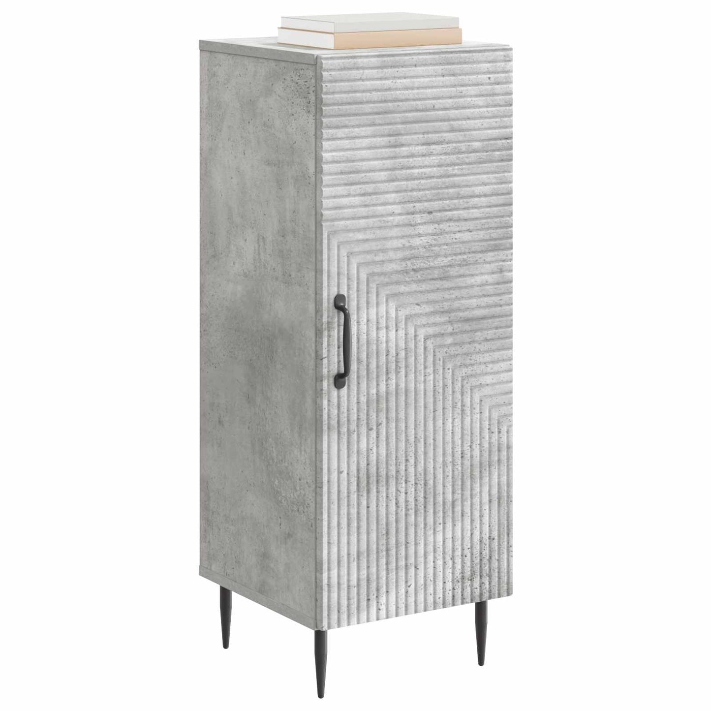Sideboard Betongrå 33 x 34,5 x 89,5 cm Konstrueret træ