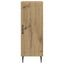 Sideboard Artisan-eg 33 x 34,5 x 89,5 cm Konstrueret træ