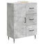 Sideboard Betongrå 66 x 34,5 x 89,5 cm Konstrueret træ