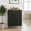 Sideboard med skuffe Sort 66 x 34,5 x 89,5 cm Konstrueret træ