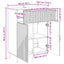 Sideboard Sonoma-eg 66 x 34,5 x 89,5 cm Konstrueret træ