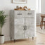 Sideboard Betongrå 66 x 34,5 x 89,5 cm Konstrueret træ