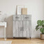 Sideboard Grå sonoma-eg 66 x 34,5 x 89,5 cm Konstrueret træ