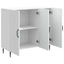 Sideboard Hvid 89 x 34,5 x 80 cm Konstrueret træ